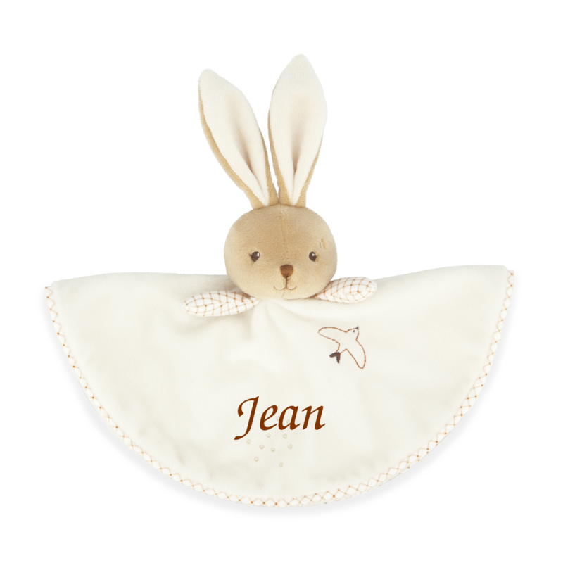  - perle - lapin rond blanc crème 26 cm 